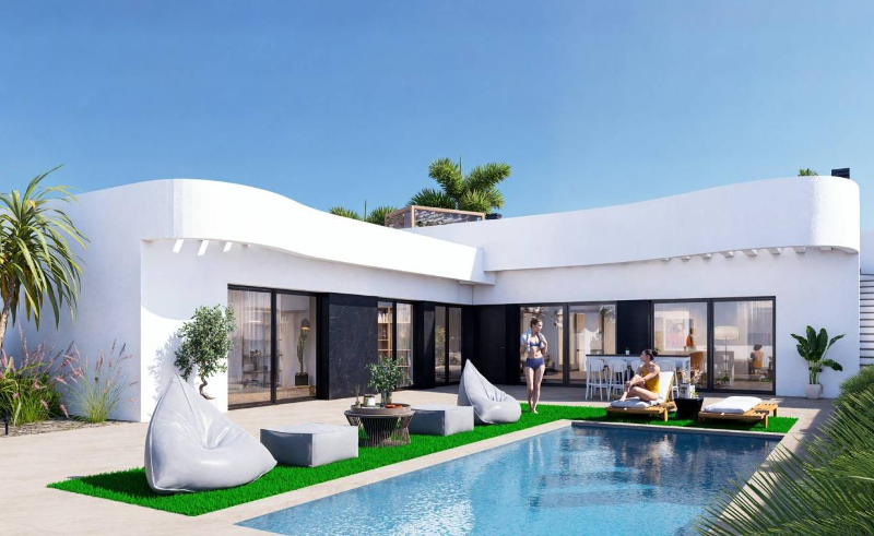 Si vous aimez le golf, vous allez adorer cette villa neuve à vendre à Algorfa