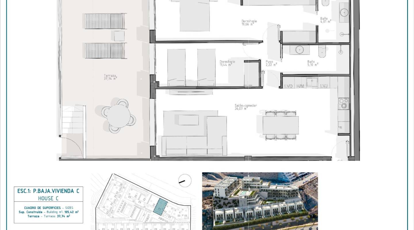 Neubau - Wohnung - Aguilas - El Hornillo