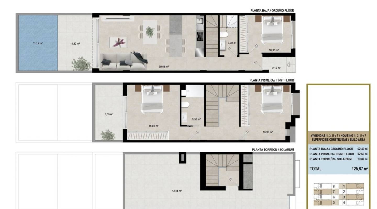 Neubau - Reihenhaus - Murcia - San Javier