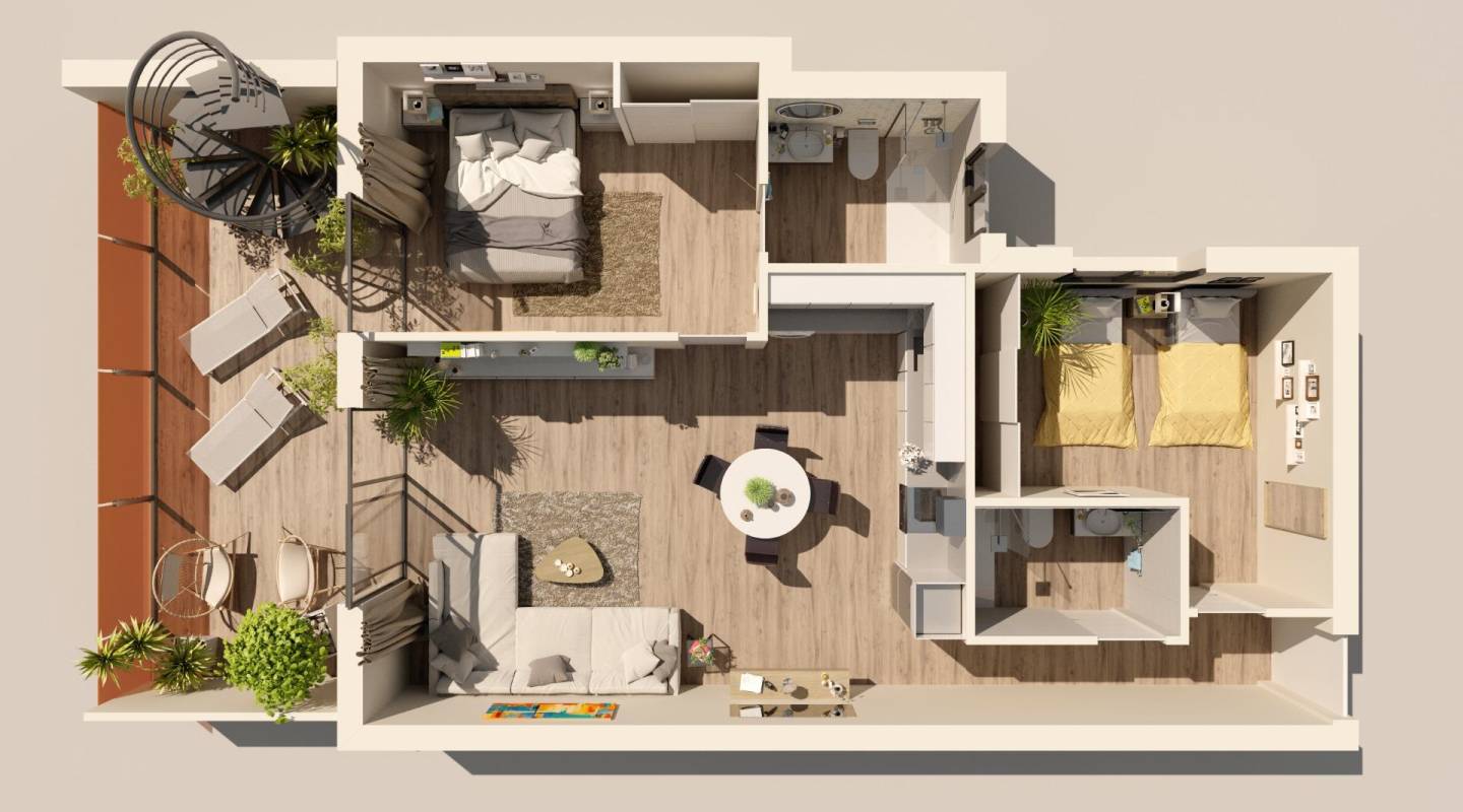 Nybyggeri - Penthouse - Torrevieja - Centro