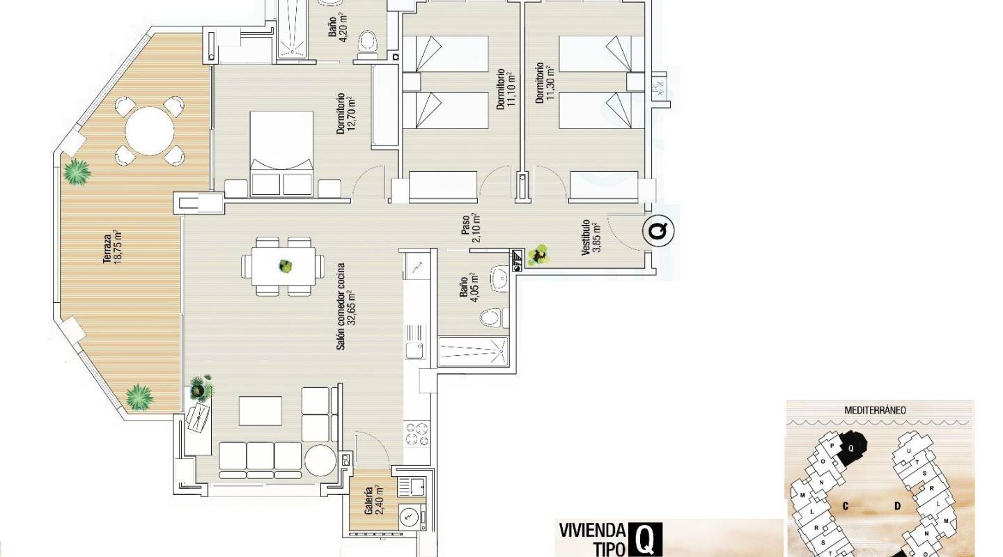 Neubau - Wohnung - La Manga del Mar Menor - La Manga