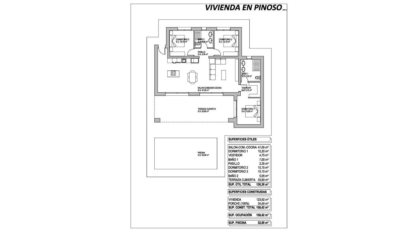 New Build - Villa  - Pinoso - Campo