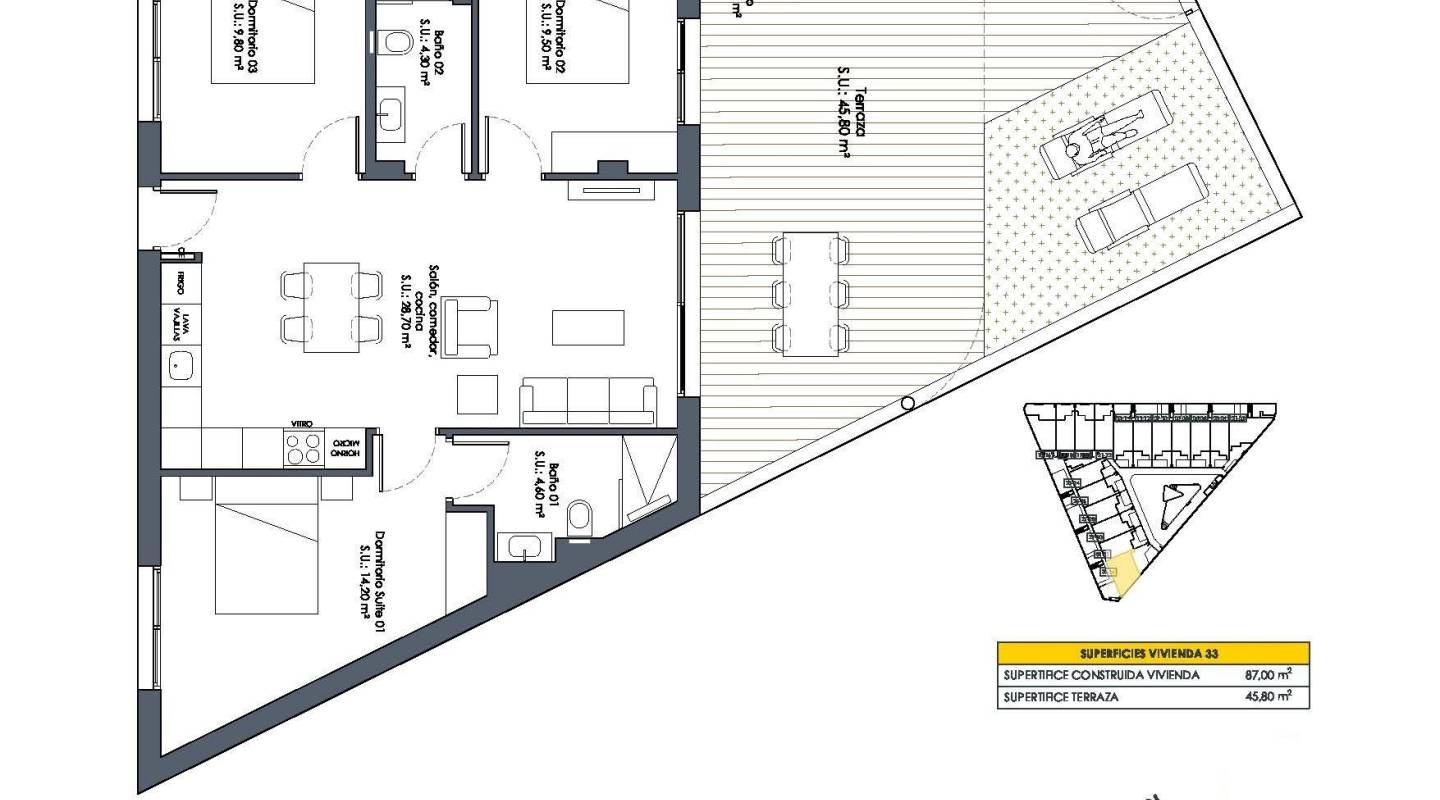 Nybyggnad - Bungalow - San Fulgencio - Pueblo