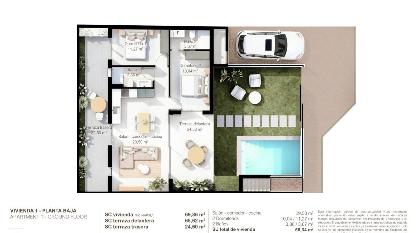 New Build - Bungalow - San Pedro del Pinatar - Lo Pagan