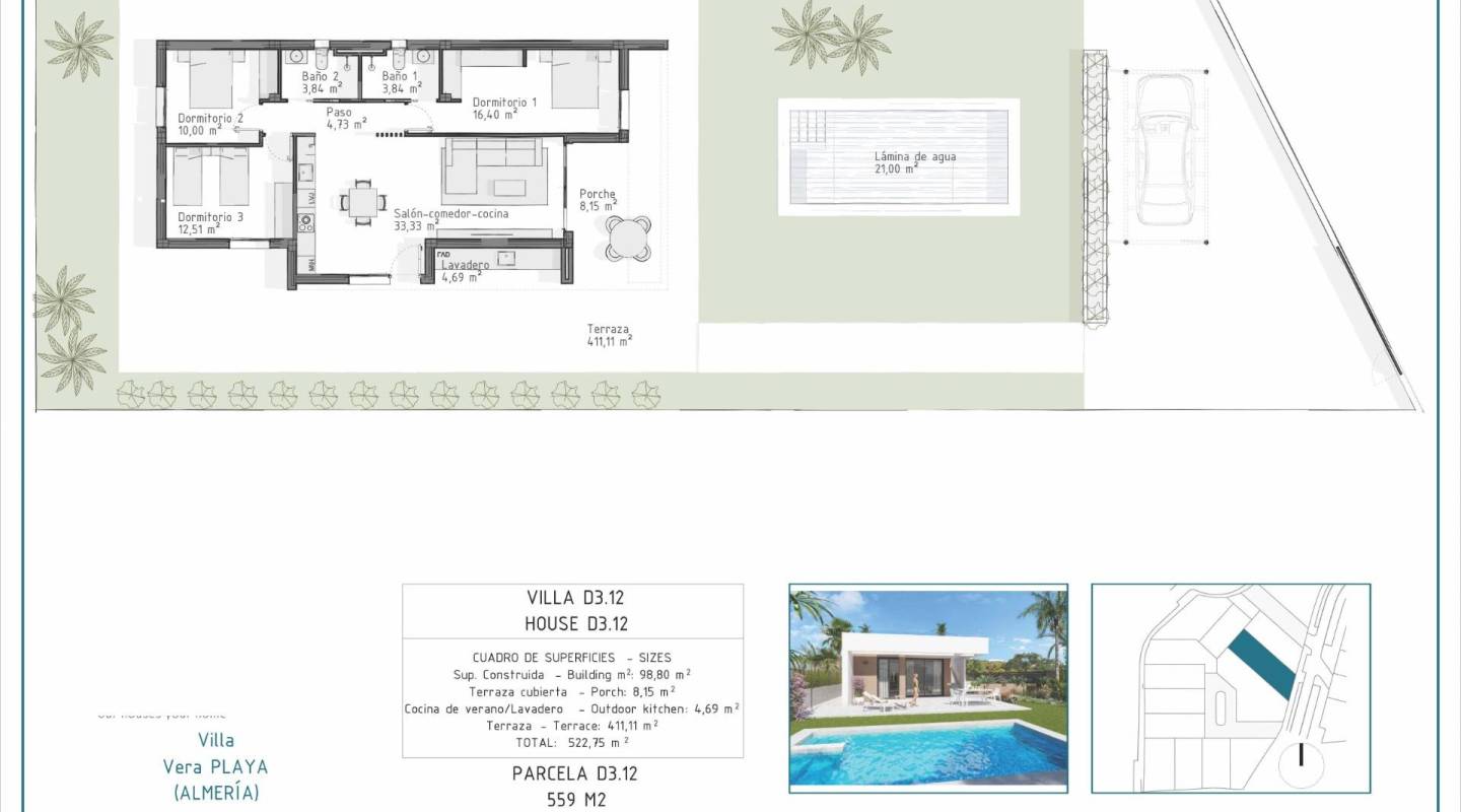 New Build - Villa  - Vera - Pueblo Salinas