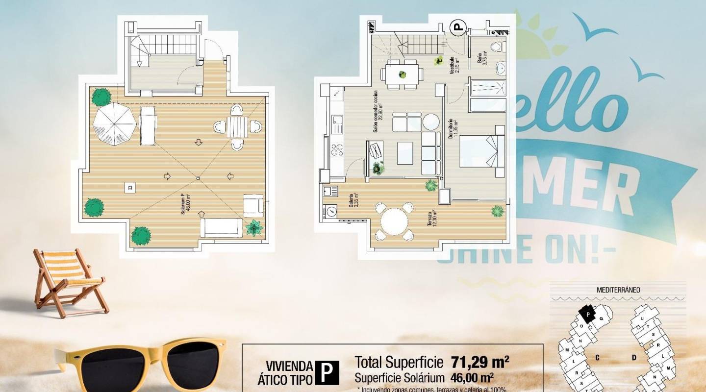 Nieuwbouw - Penthouse - La Manga del Mar Menor - La Manga
