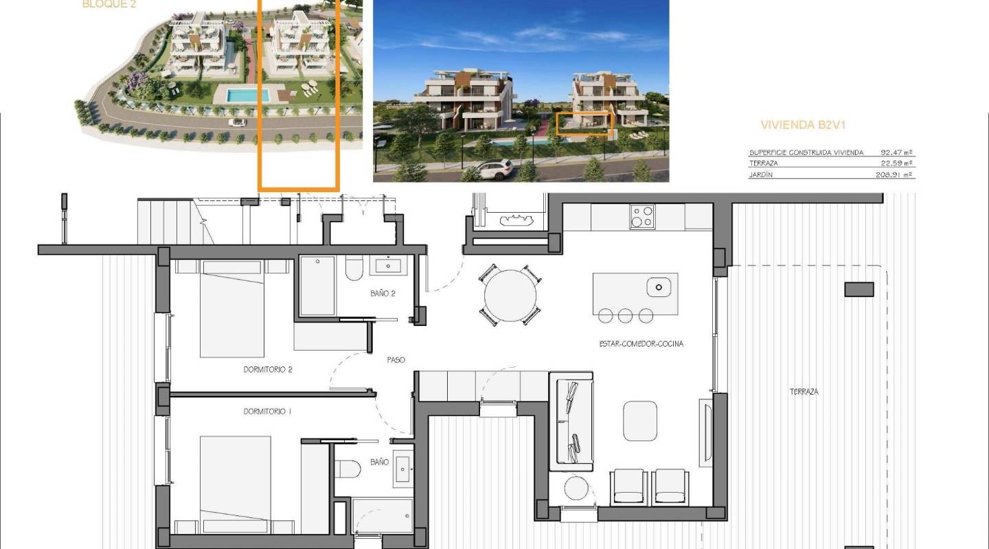 Nybyggnad - lägenheter - Fuente Álamo - Hacienda del Alamo