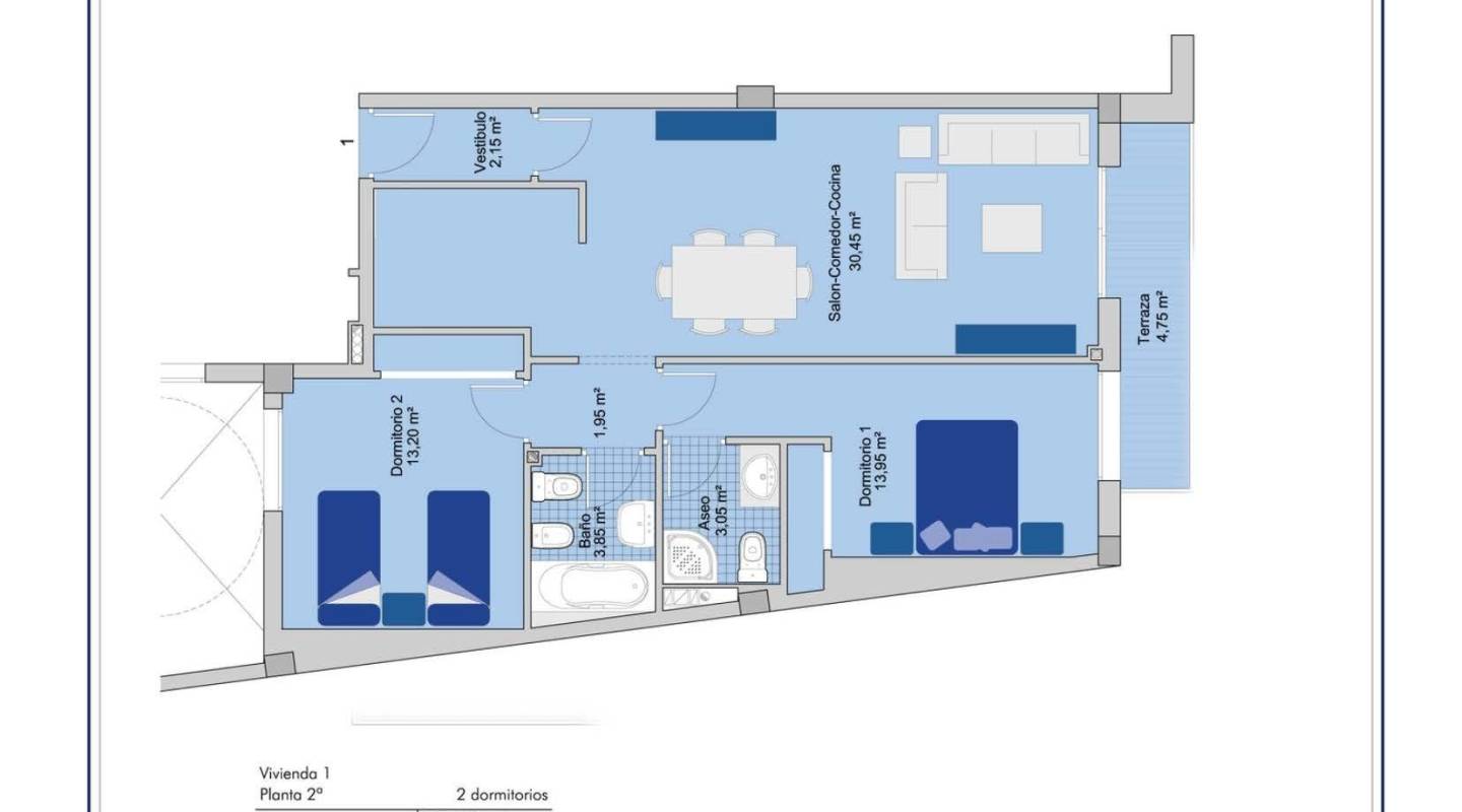 Nybyggnad - lägenheter - San Miguel de Salinas