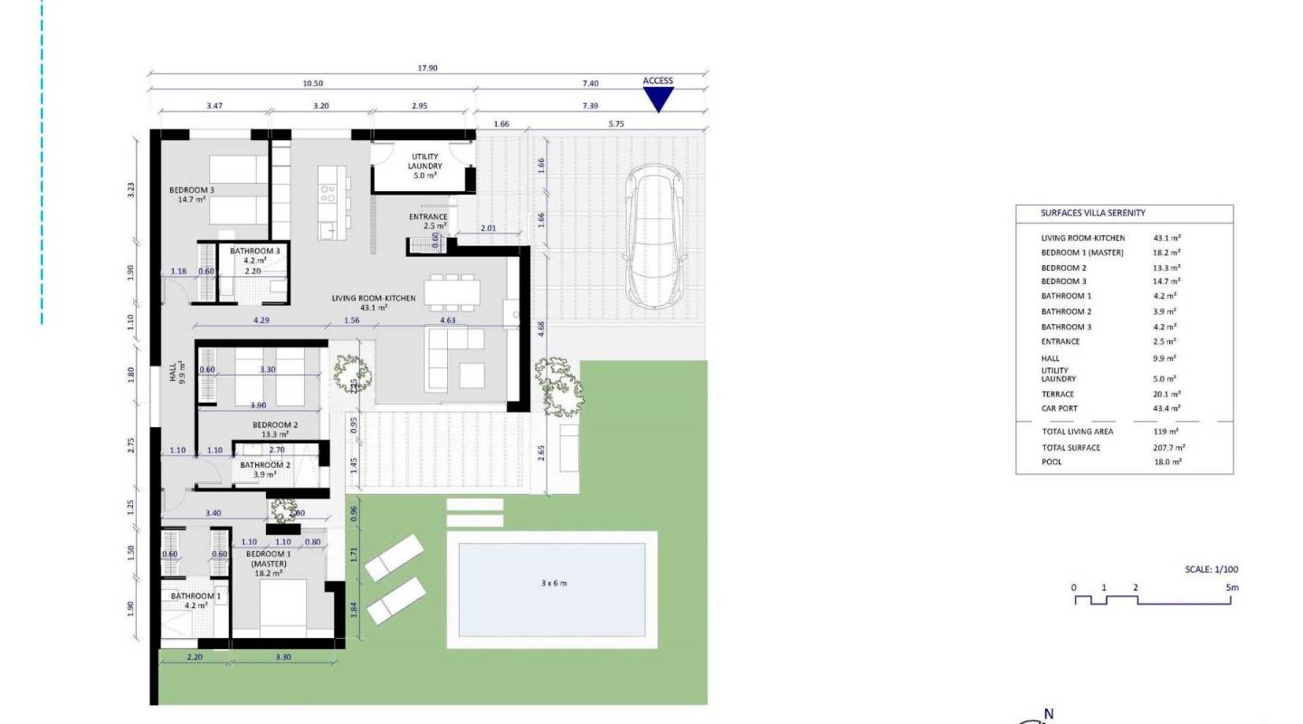 Nieuwbouw - Villa - Baños y Mendigo - Altaona Golf