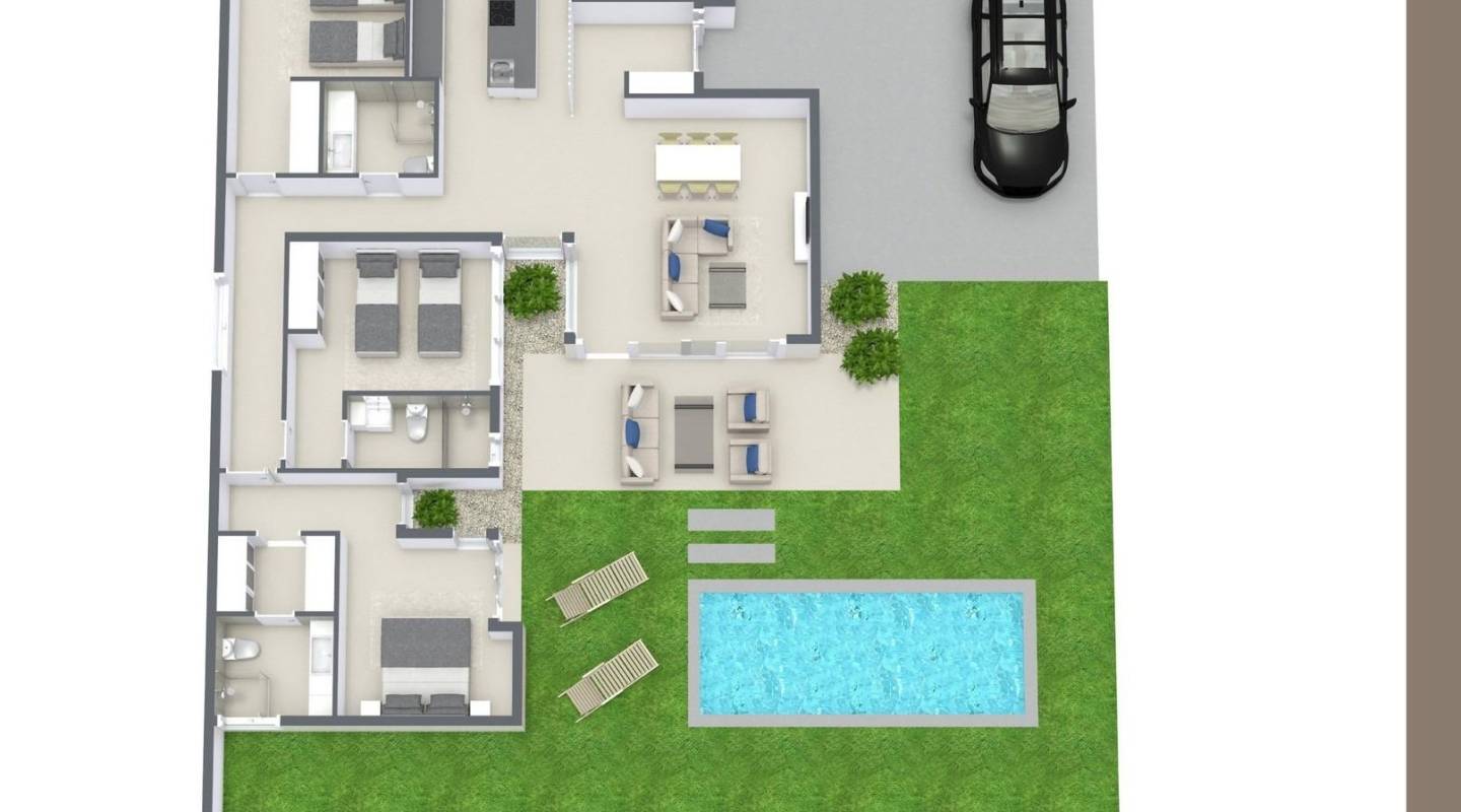 Nieuwbouw - Villa - Baños y Mendigo - Altaona Golf