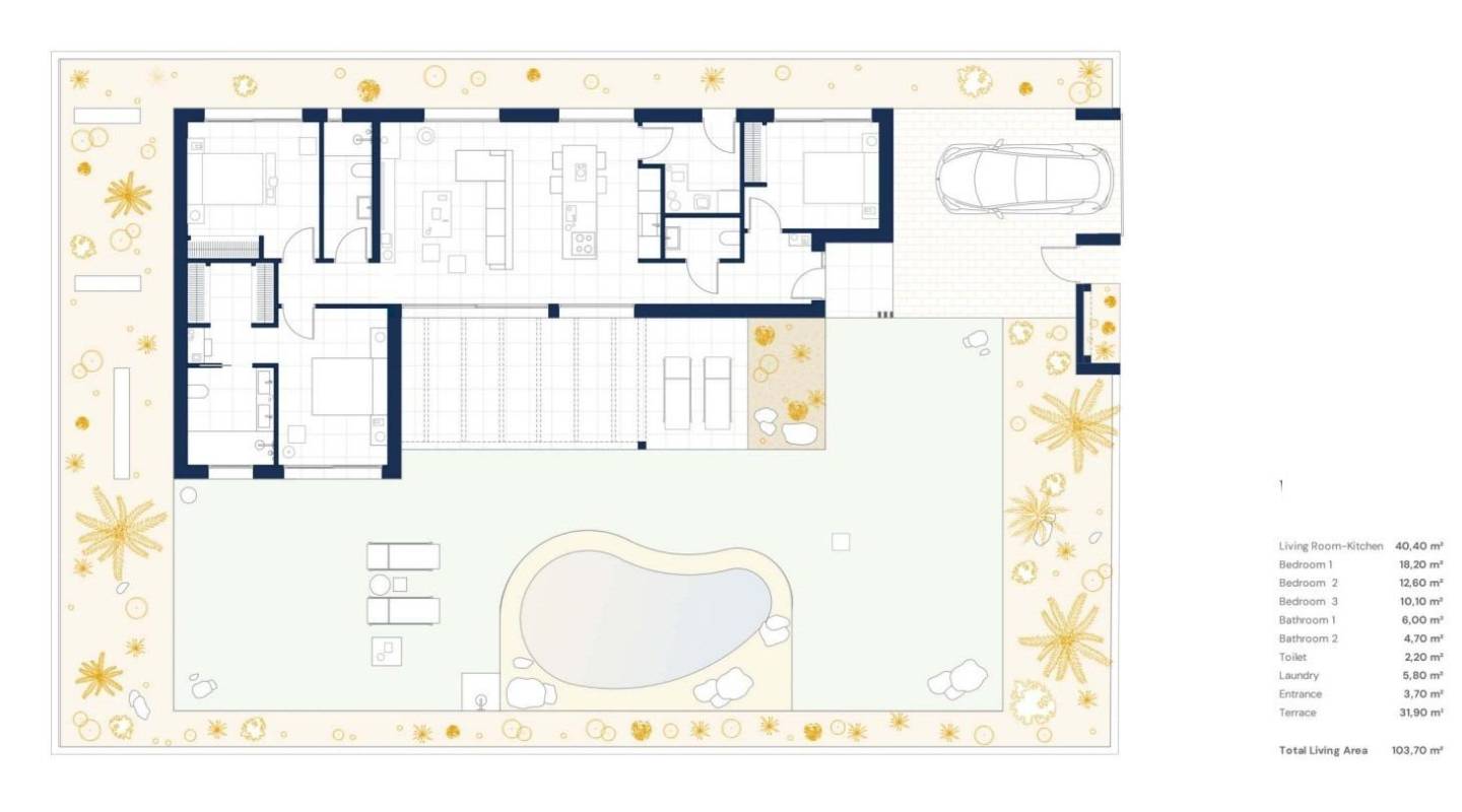 New Build - Villa  - Baños y Mendigo - Altaona Golf